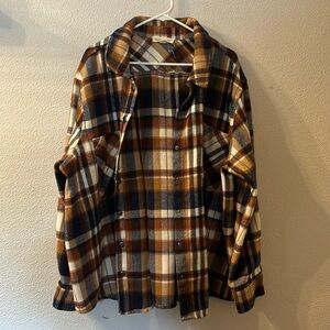 Ecothreads flannel button down size 3XL